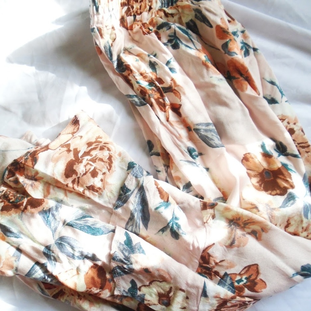 NWT American Rag large pink floral pants